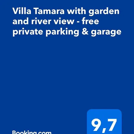 아파트 Tamara With Garden And River View - Free Private Parking & Garage *